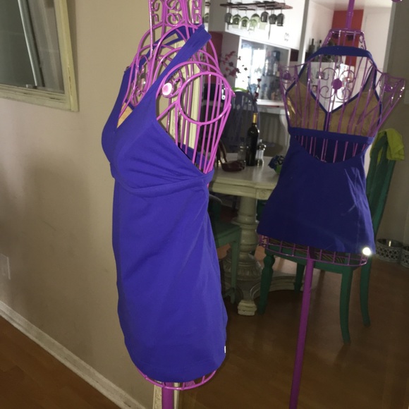 SOLD ON F B - Lululemon Athletica Purple Open Back Halter Tank - Picture 6 of 7